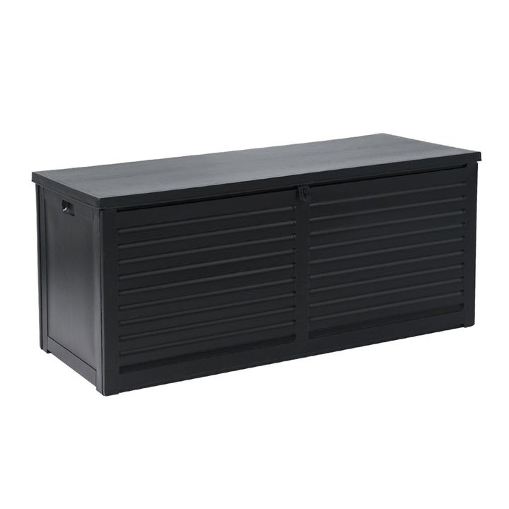 490L Polypropylene Outdoor Storage Box - Black - Homecoze