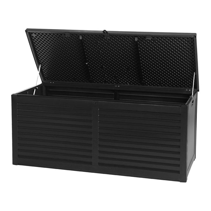 490L Polypropylene Outdoor Storage Box - Black - Homecoze