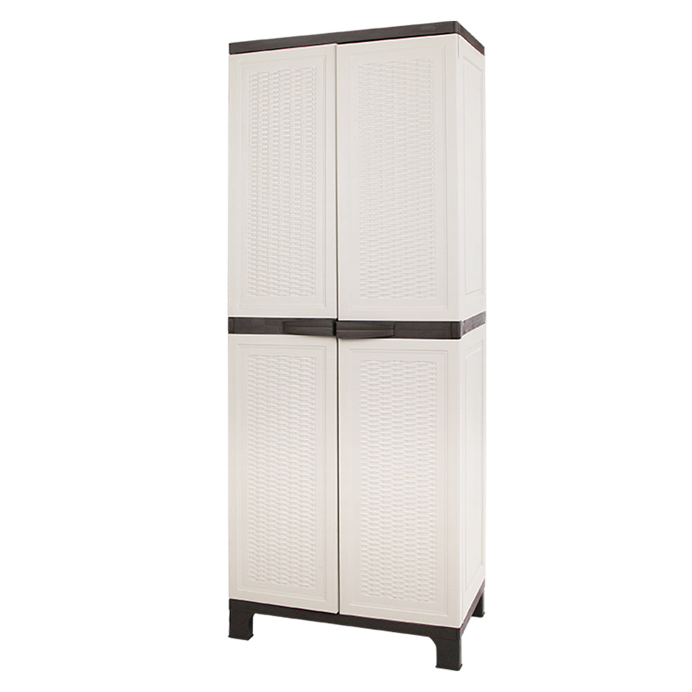 Outdoor Storage Cabinet Lockable Garage Shed Cupboard 173cm - Homecoze
