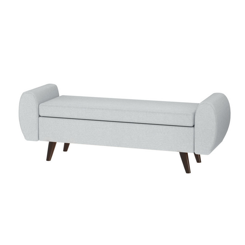 Artiss Storage Ottoman Blanket Box Armrest 140cm Grey - Homecoze