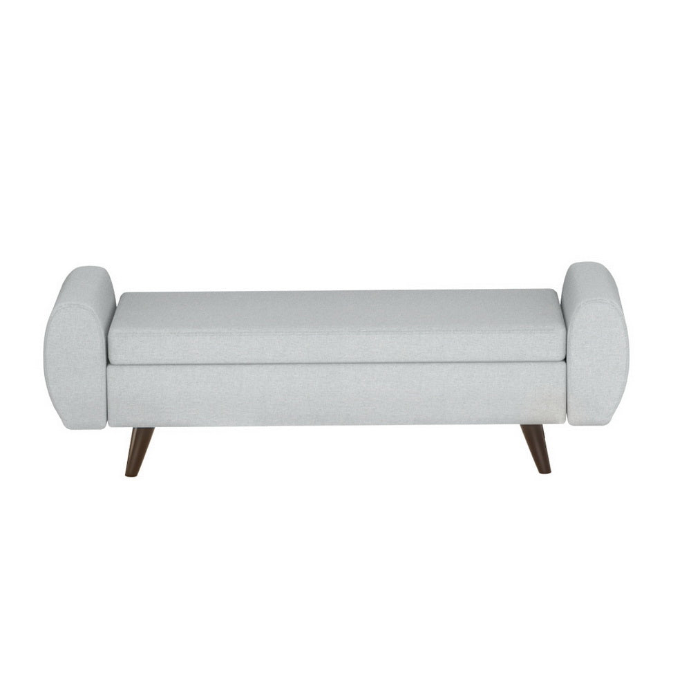 Artiss Storage Ottoman Blanket Box Armrest 140cm Grey - Homecoze