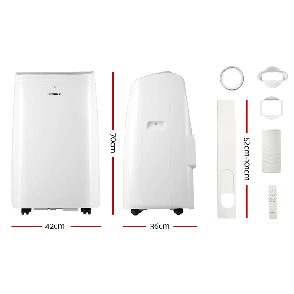 3500W Portable Air Conditioner with 2-Speed Fan & Dehumidifier - Homecoze