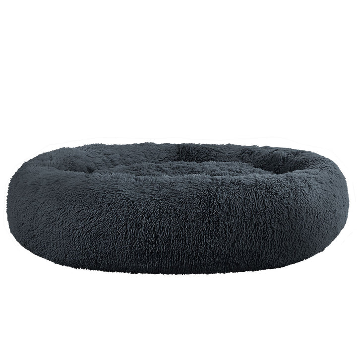 Extra Large Plush Pet Bed 110cm - Dark Grey