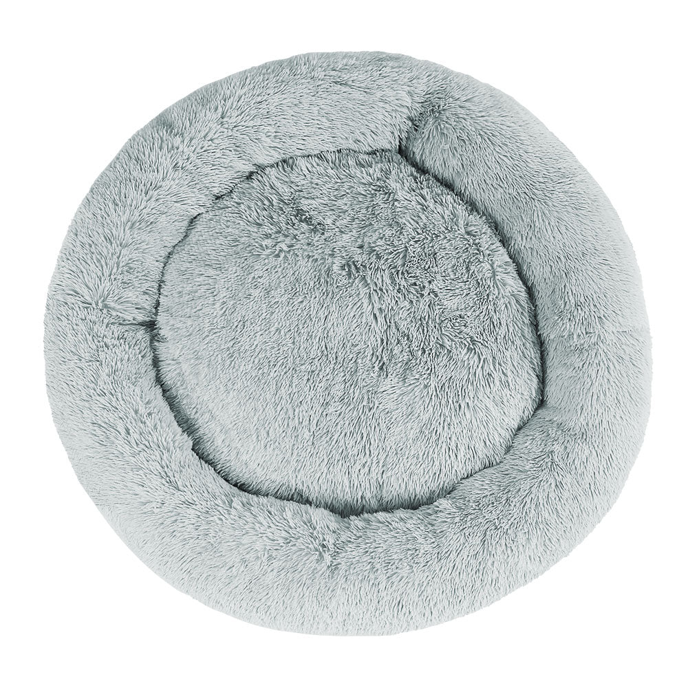 Extra Large Plush Pet Bed 110cm - Light Grey - Homecoze