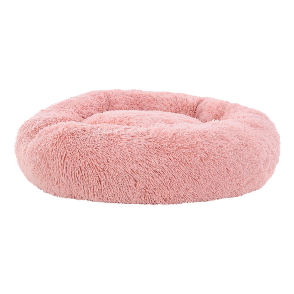 Large Plush Pet Bed 90cm - Pink - Homecoze