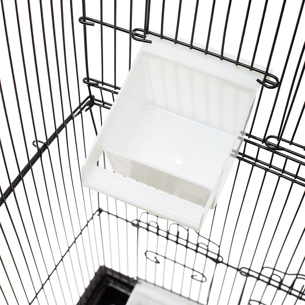 Medium Bird Cage with Perch - Black - Homecoze