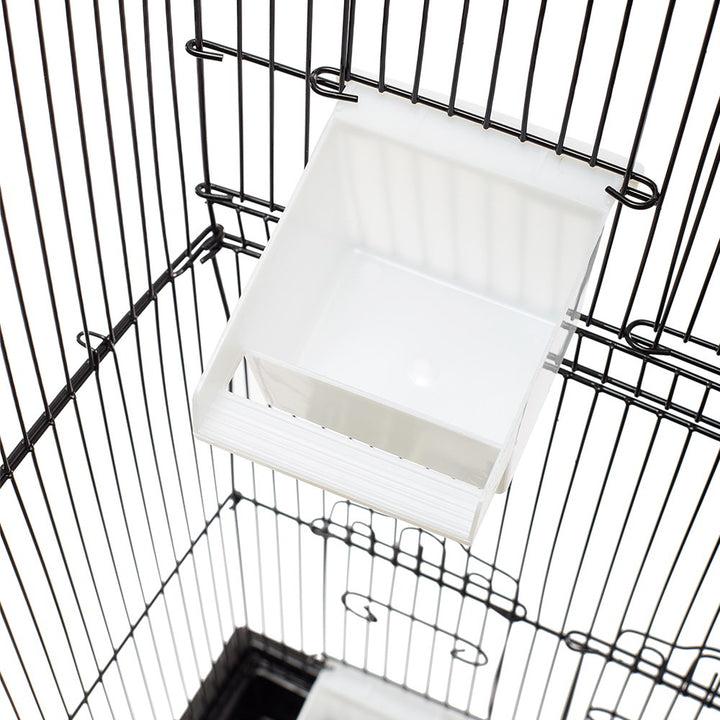 Medium Bird Cage with Perch - Black - Homecoze