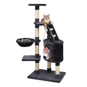 Small Cats Tree Scratching Post Tower Cat Condo House - 120cm Tall - Homecoze