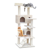 Medium Muilti Level Cat Tree Scratching Post Tower Kitty Condo House - 134cm Tall - Homecoze