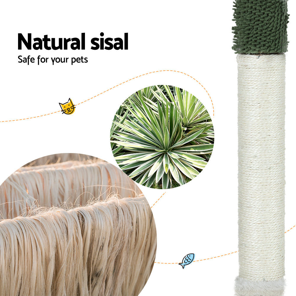Small Cat Bed Scratcher Muilti-Level Condo House Tree with Hanging Toys - 78cm Tall - Homecoze
