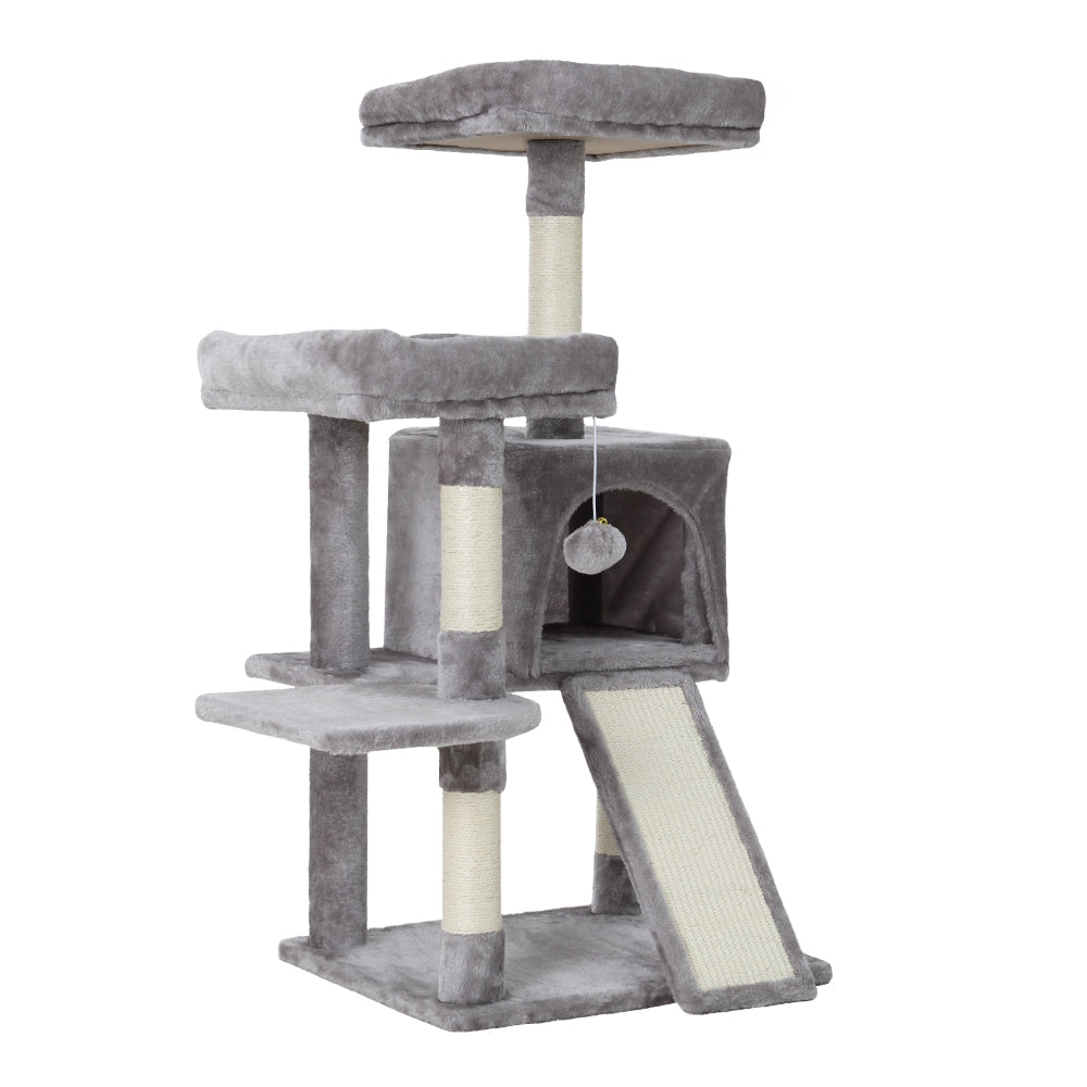 Small Cat House Scratching Tree Post Tower Cat Condo - 103cm Tall