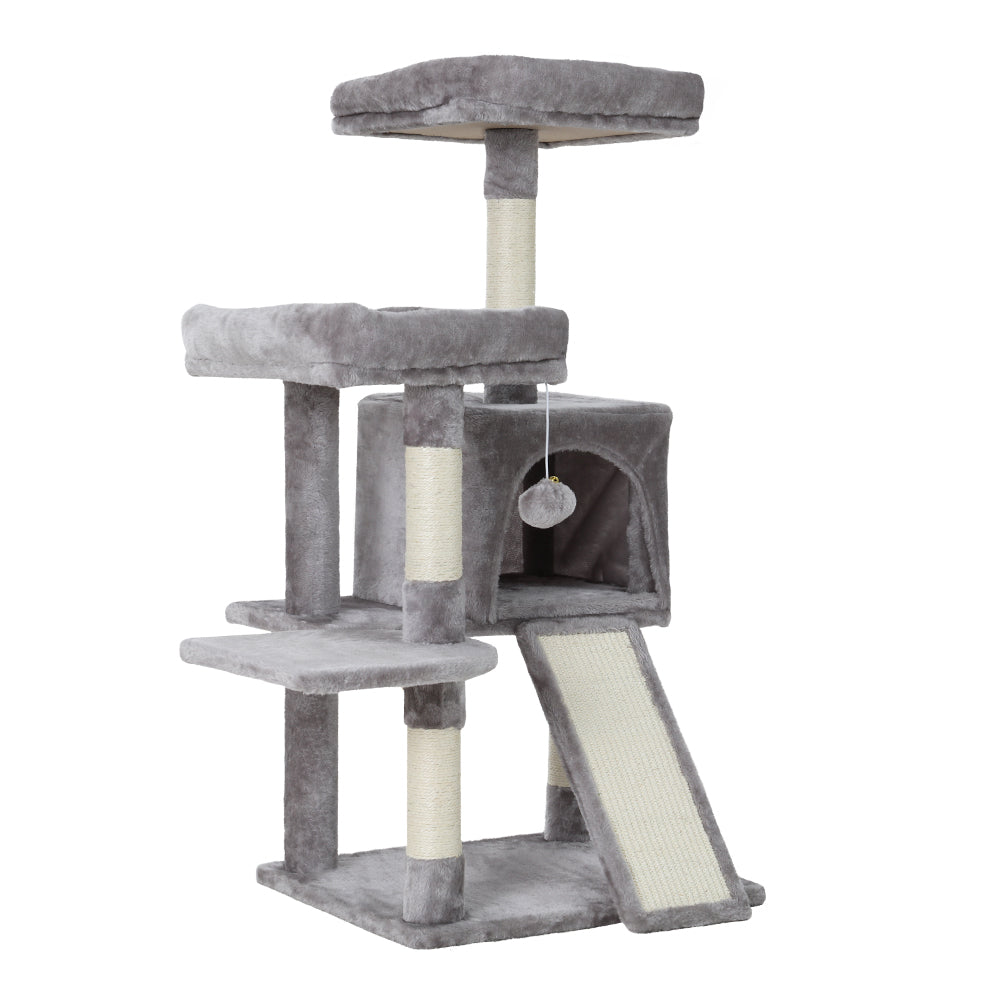 Small Cat House Scratching Tree Post Tower Cat Condo - 103cm Tall - Homecoze