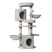 Medium Cat Tree Nest Tower Scratching Post Condo House - 123cm Tall - Homecoze