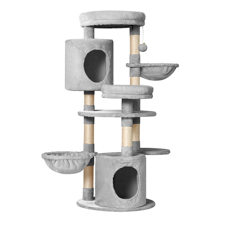 Medium Cat Tree Nest Tower Scratching Post Condo House - 123cm Tall