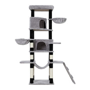 Large Cat Tree Tower Scratching Post Nest Wood Condo House Play Bed - 161cm Tall - Homecoze