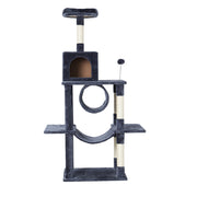 Medium Cats Tree Scratching Post Tower Cat Condo House with Hidey Holes - 151cm Tall - Homecoze