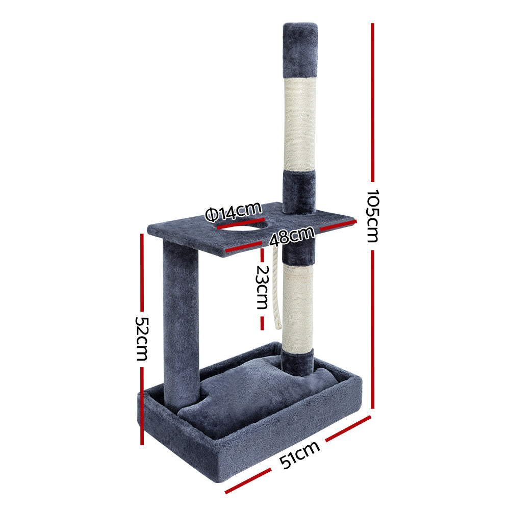 Small Cat Climber Scratching Post Tree - 102cm Tall