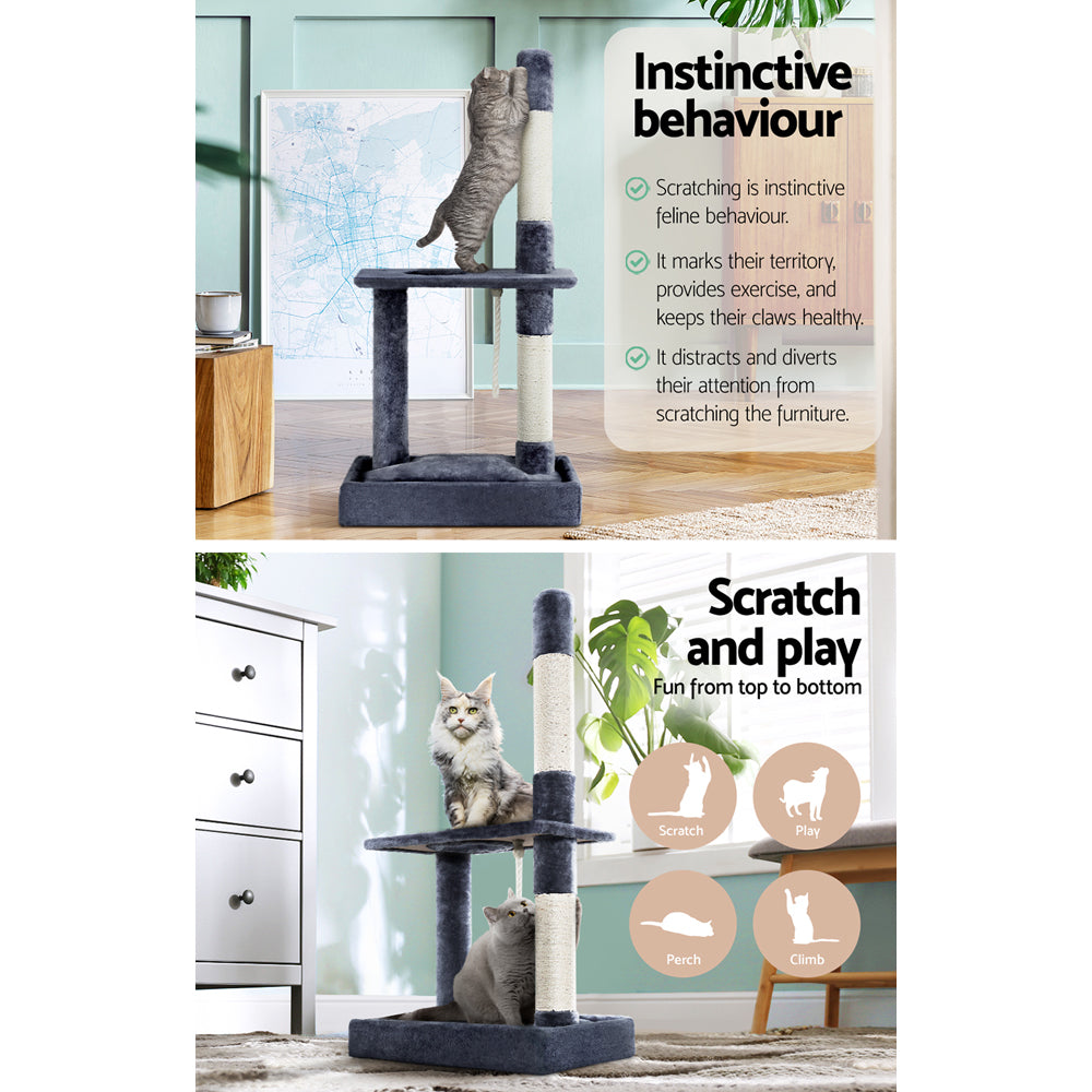 Small Cat Climber Scratching Post Tree - 102cm Tall - Homecoze
