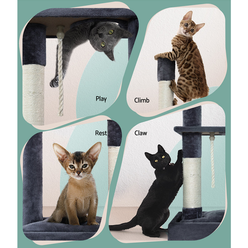 Small Cat Climber Scratching Post Tree - 102cm Tall - Homecoze