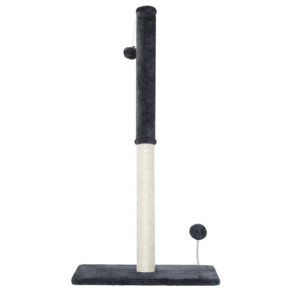 Small Scratcher Climbing Tree with Hanging Toys - 105cm Tall - Homecoze