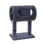 Small Cat Scratcher Nest Bed Cubicle with Hanging Toys - 53cm Tall - Homecoze