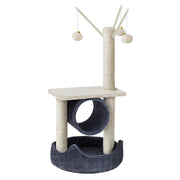 Small Cat Climber Scratching Post Tree with Hiding Hole - 76cm Tall - Homecoze