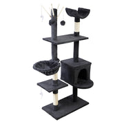 Medium Cats Tree Scratching Post Tower Cat Condo House - 140cm Tall - Homecoze