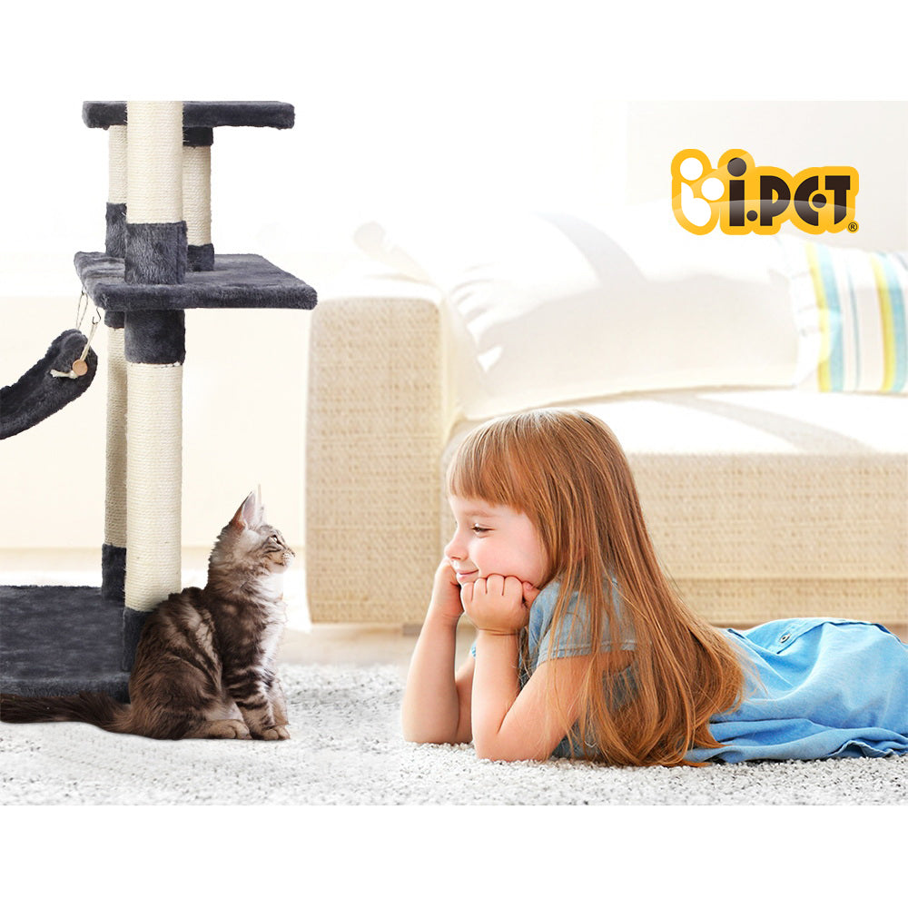 Large Cats Tree Scratching Post Tower Cat Condo House - 184cm Tall - Homecoze