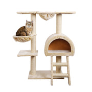 Small Cats Tree Scratching Post Tower Cat Condo House - 100cm Tall - Homecoze
