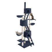 Extra Large Cats Tree Scratching Post Tower Cat Condo House - 244cm Tall - Homecoze
