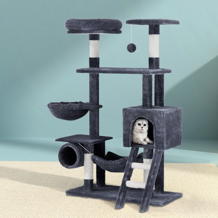 Medium Cat Tree Tower Scratching Post Muilti-level Cat Condo House 144cm