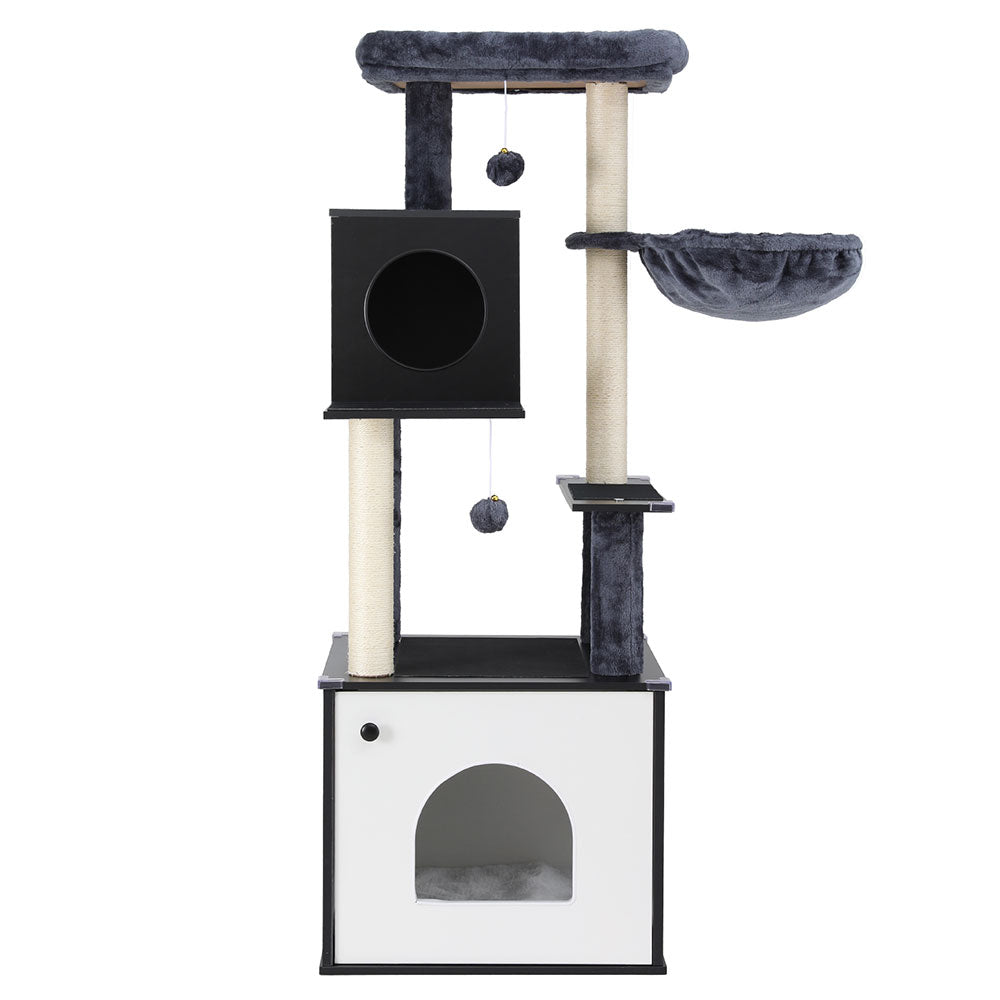 Cat Condo Scratching Tree Tower 144cm - Homecoze