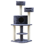 Medium Cats Tree Scratching Post Tower Cat Condo House - 126cm Tall - Homecoze