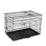 Dog Crate 36" Foldable Pet Cage - Black - Homecoze