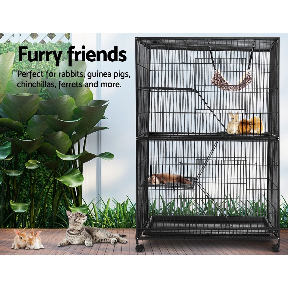 Pet Cage for Bird Ferret Rabbit Parrot Aviary Hamster 4 Level 142cm