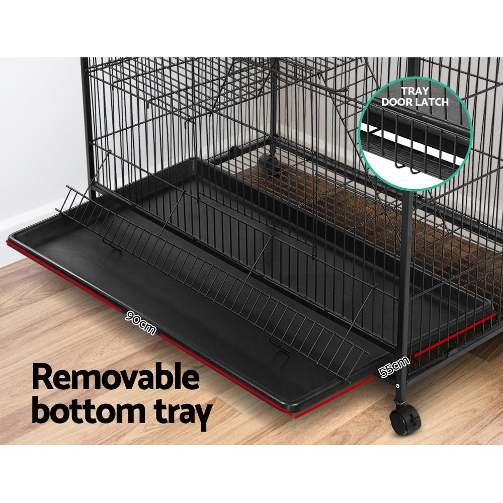 Pet Cage for Bird Ferret Rabbit Parrot Aviary Hamster 4 Level 142cm