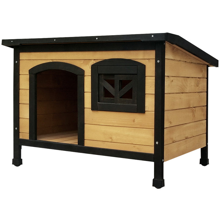 Dog Kennel Large Wooden Pet House 96cm x 69cm x 66cm - Homecoze