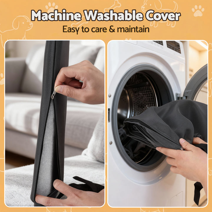 2-in-1 Small Wooden Dog Bed Side Table