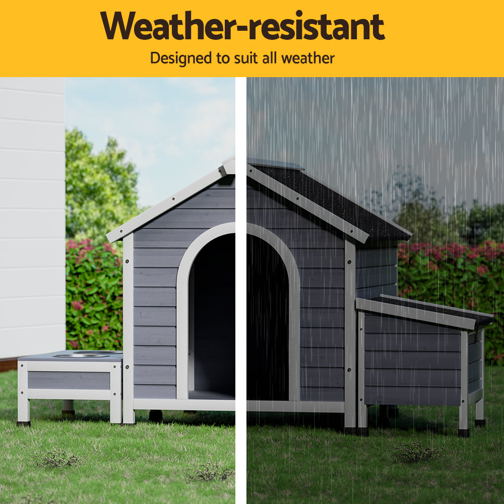 Dog Kennel Large Wooden Pet Cabin 99cm x 120cm x 92cm - Homecoze