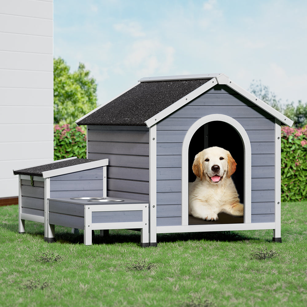 Dog Kennel Large Wooden Pet Cabin 99cm x 120cm x 92cm - Homecoze