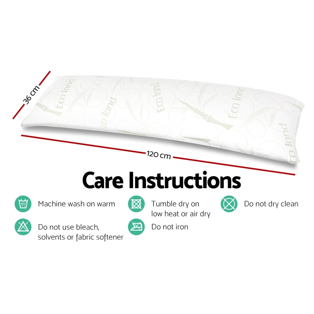 Body Support Pillow Bamboo Cover - Homecoze