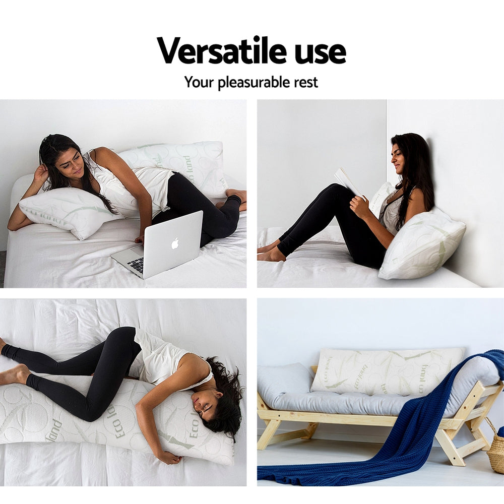 Body Support Pillow Bamboo Cover - Homecoze
