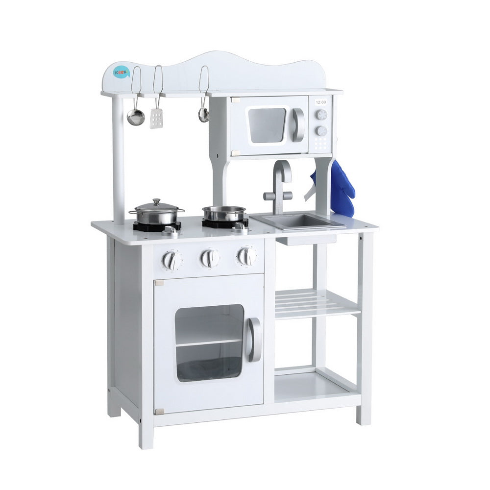 18 Piece Kids Kitchen Play Set - White - Homecoze