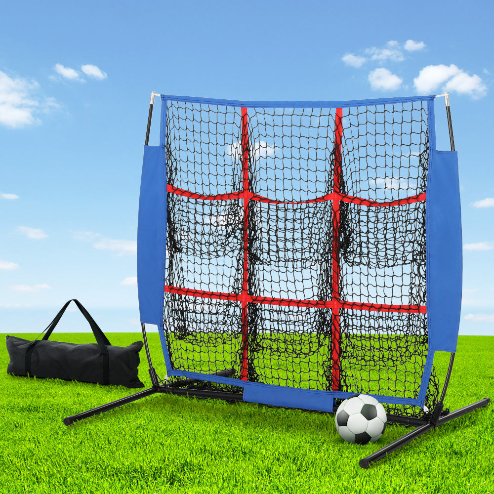 Everfit Soccer Net Baseball Pitching Football Goal Training Aid 9 Target Zone - Homecoze