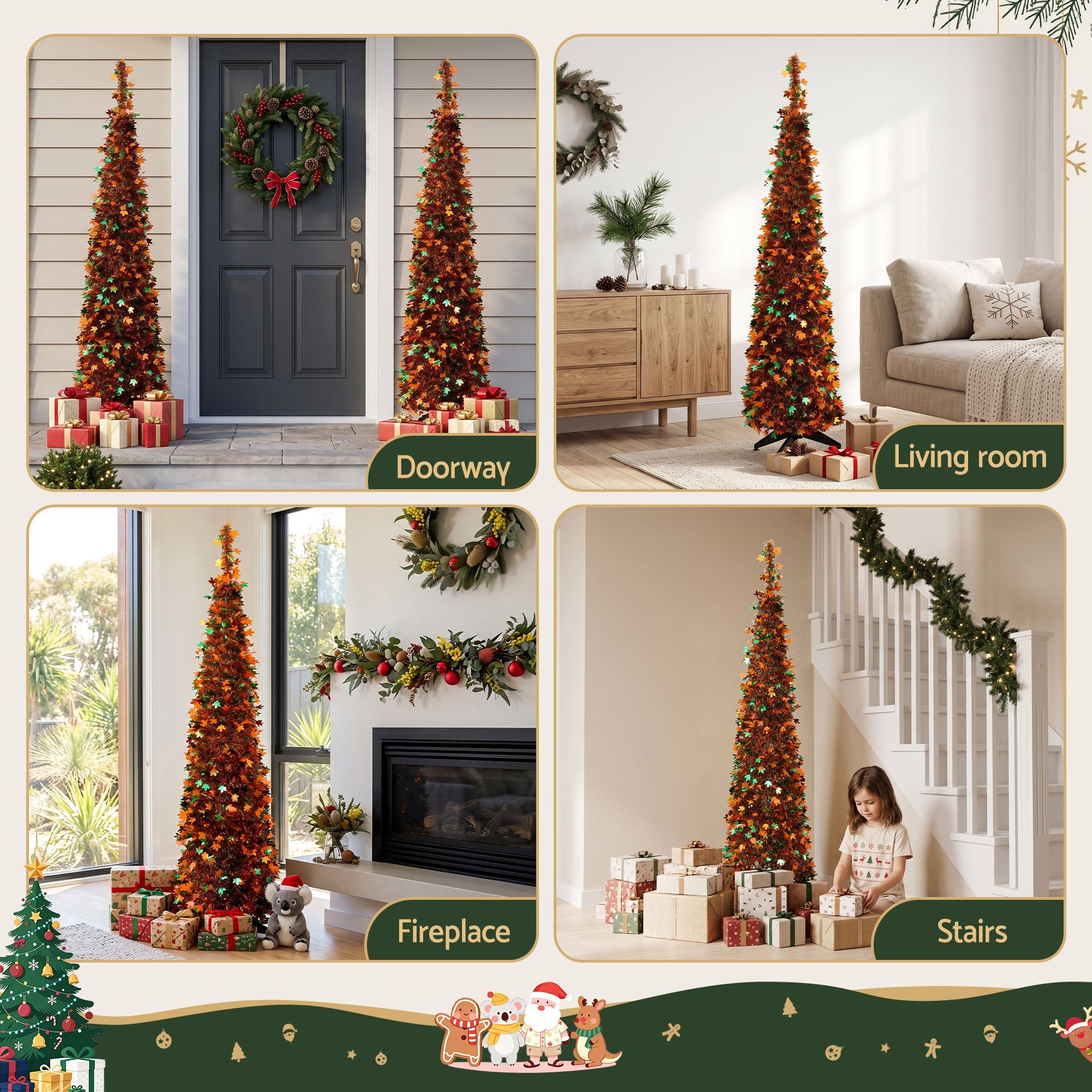 5.2FT Pop-Up Christmas Tree – Golden Maple Leaf