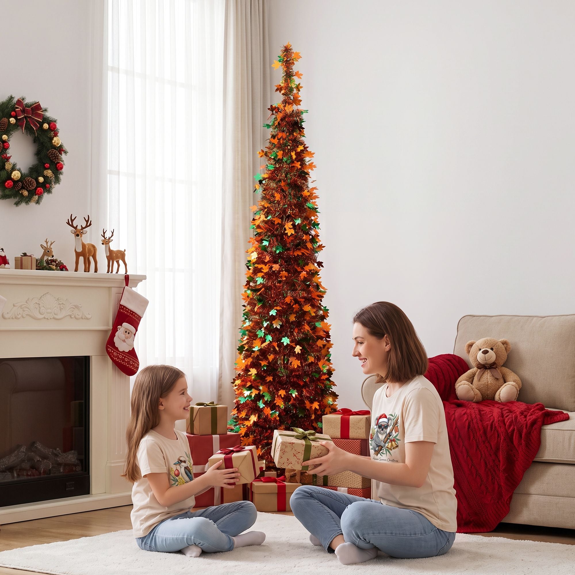 5.2FT Pop-Up Christmas Tree – Golden Maple Leaf