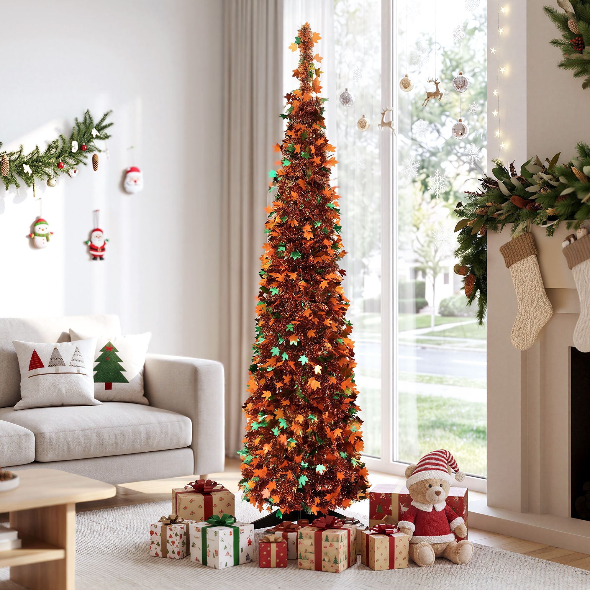5.2FT Pop-Up Christmas Tree – Golden Maple Leaf