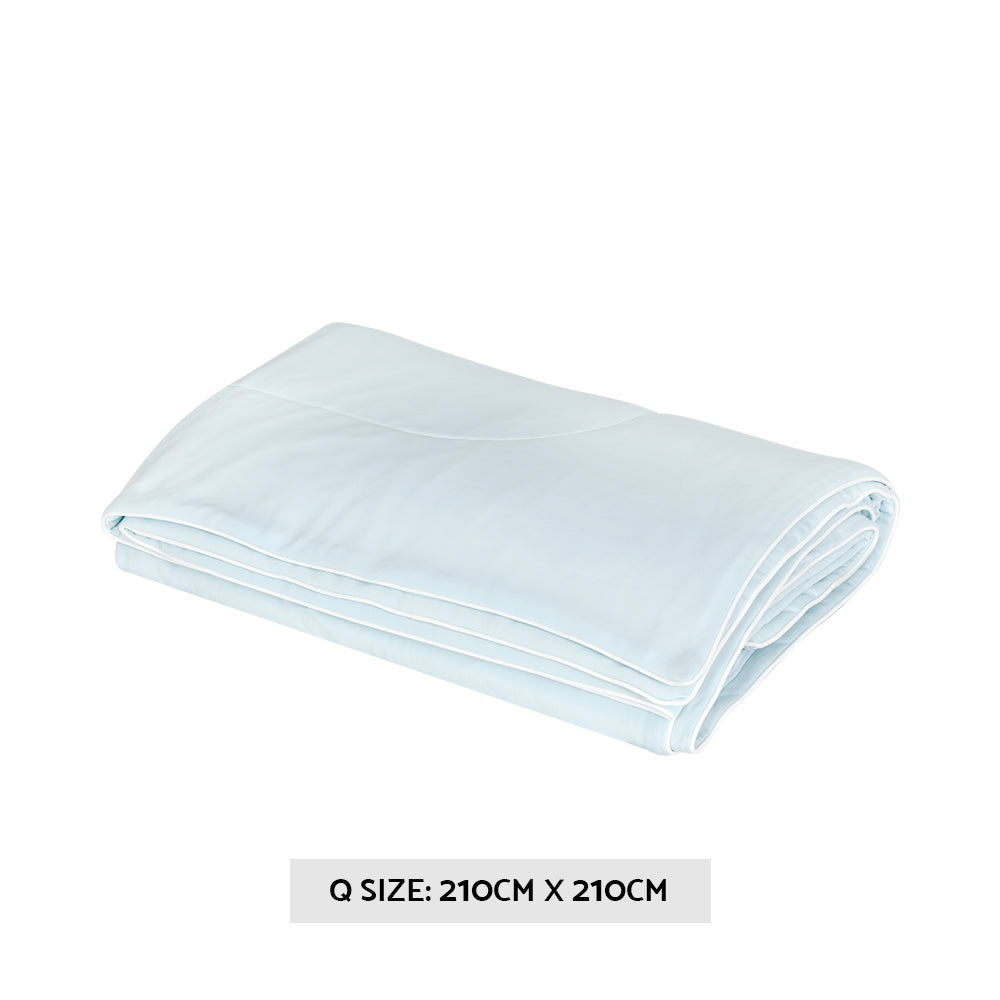 Summer Blanket (Queen) Cooling Quilt - Blue - Homecoze