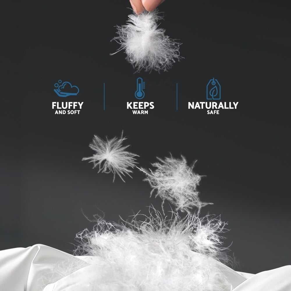 Super King 700GSM Duck Down Feather Quilt - Homecoze