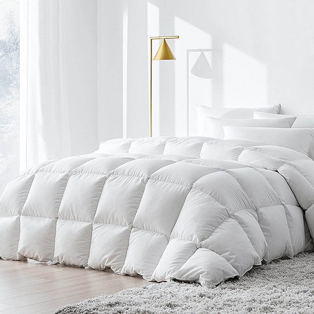 Queen 500GSM Duck Down Feather Quilt - Homecoze